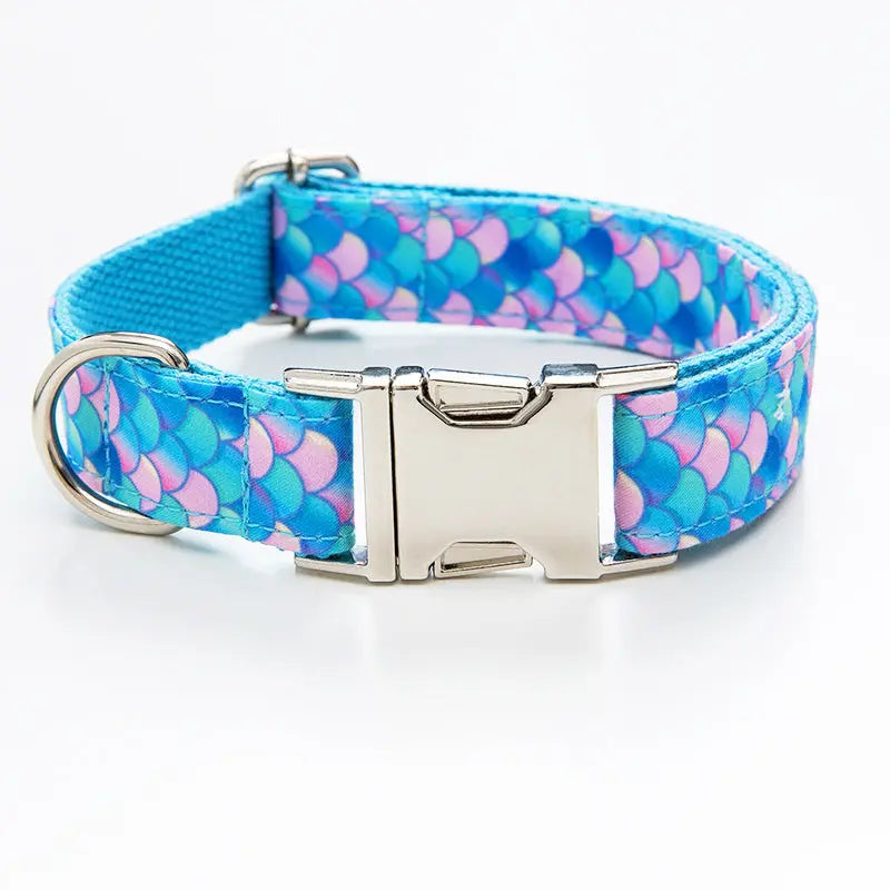 Mermaid Pet Collar Leash Dog Leash cJ