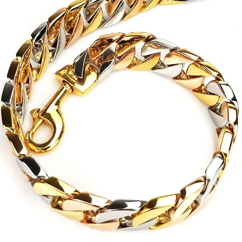 Stainless Steel Dog Leash Dog Leash Casting Pet Chain cJ