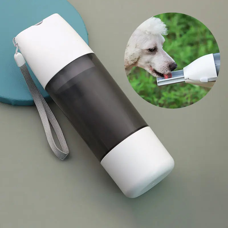 Portable Dog Water Bottle 350ml - Water Food Container For Dog Pets Feeder Bowl cJ