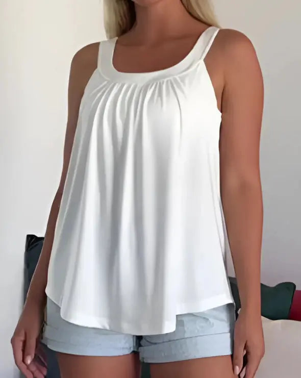 Damen Tank Top ärmellos – Lockeres Sommer Shirt mit Trägern & modernem Print Cj