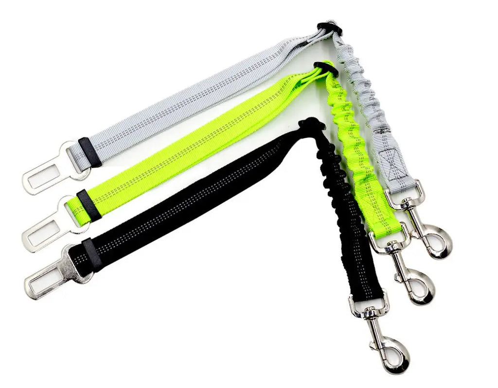 Adjustable Dog Seat Belt Dog Car Seatbelt Harness Leads Elastic Reflective Safety Rope cJ