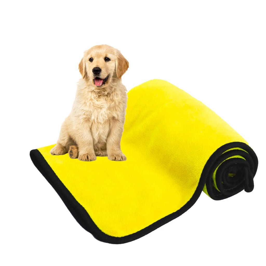 Dog Towels For Drying Dogs Drying Towel Dog Bath Towel, Quick-drying Pet Dog And Cat Towels Soft Fiber Towels Robe Super Absorbent Quick Drying Soft Microfiber Pet Towel For Dogs, Cats Yellow cJ