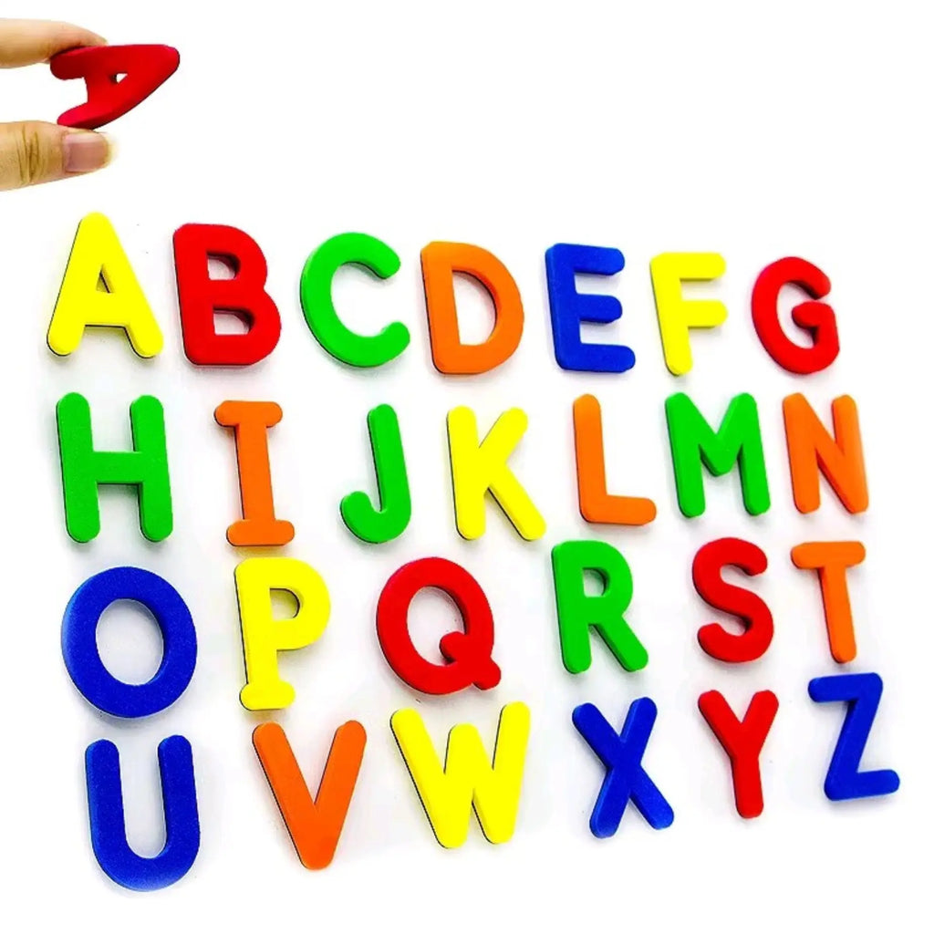 Magnetische ABC-Buchstaben für den Kühlschrank – Bunte Lernmagnete für Kinder – Alphabet A–Z Moeller