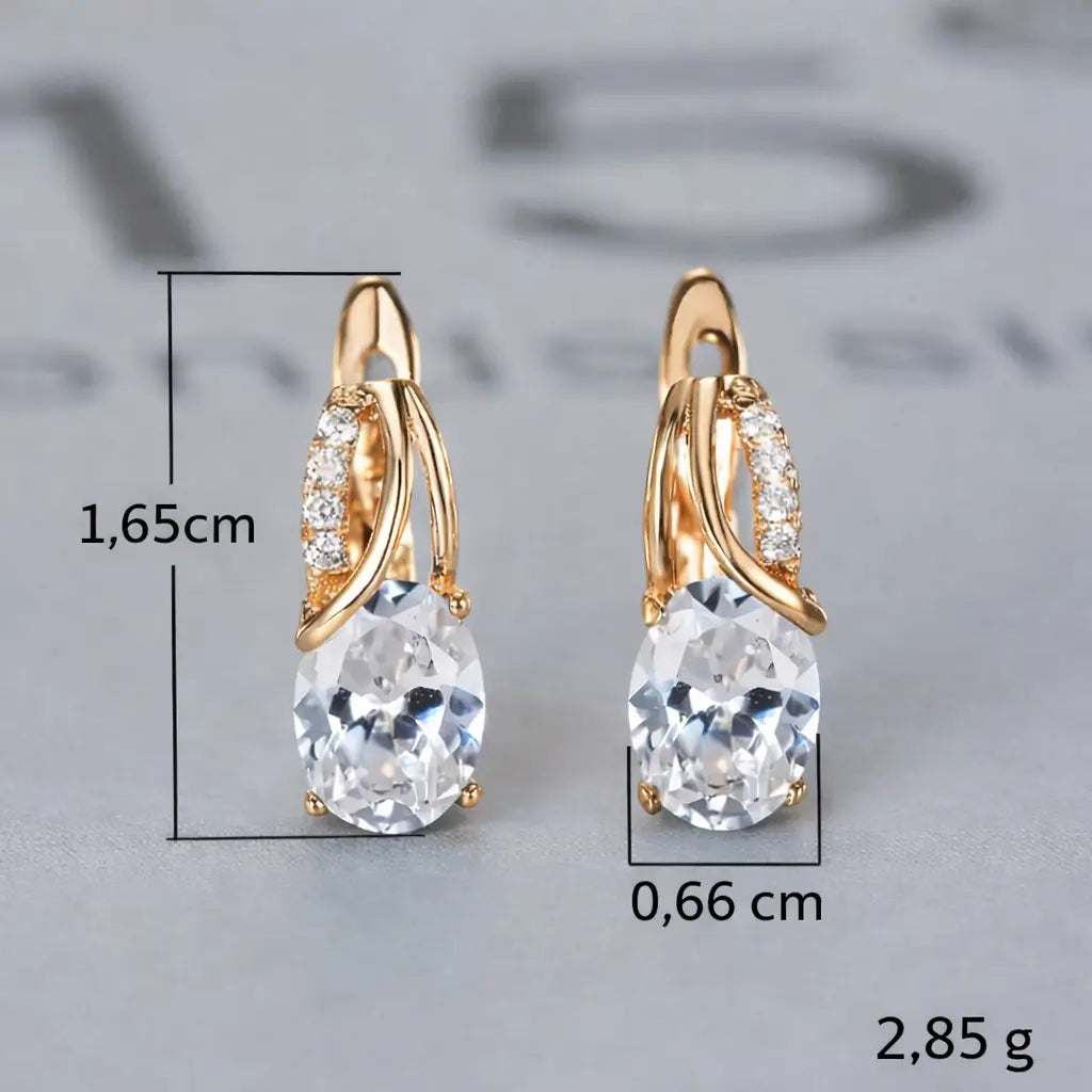 Ohrstecker Roségold – Strass & Zirkonia Moeller